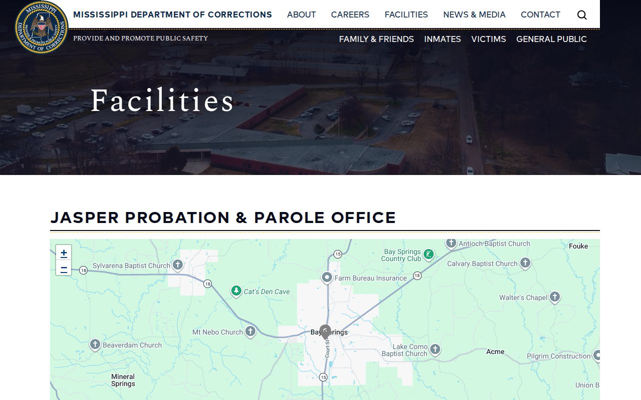 Jasper County post-release supervision office listing